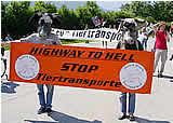 Blockade der Tauernautobahn