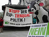 Tierschutzgesetz: Demo vor Landwirtschafts- Ministerium