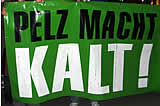 Protest gegen Pelzmodeschauen