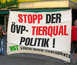 Abschlusskundgebung der "Österreichischen Wahlinitiative für Tierschutz und Tierrechte"