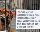 Warum im Sommer gegen Pelz bei Kleider Bauer demonstrieren?