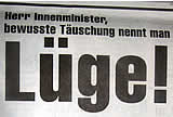 VGT-Anzeige in "Die Presse" bezichtigt Innenminister Platter der Lüge