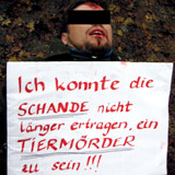 Kundgebungen gegen die Jagd bei Hubertusmessen