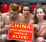VGT-"Nackt-ivist/innen" gegen Chinapelz!