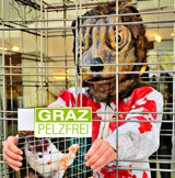 GRAZ PELZFREI: Protestaktion vor Brühl & Söhne