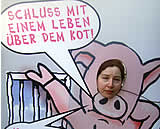 Aktionsunterstützungswoche mit Schweinekomik trotz Aprilwetter ein voller Erfolg