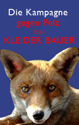 Kundgebungen gegen Pelz bei Kleider Bauer mit voller Power