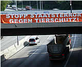 Weiter Proteste "Stopp Staatsterror gegen Tierschutz"