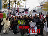 200 TeilnehmerInnen auf Pelzdemomarsch in Wien