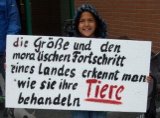 Mahnwache für rumänische Strassenhunde