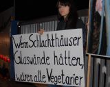 Kundgebung beim Grazer Schlachthof