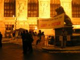 Demonstration gegen die Jagd beim Jägerball in der Wiener Hofburg