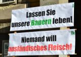 Überraschung bei Demo gegen Massentierhaltung: Tafel-Aktionismus der Landwirtschaftskammer!