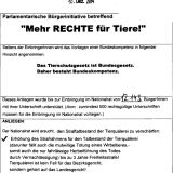 Initiative zur strengeren Bestrafung von Tierquälerei – Jetzt unterstützen!