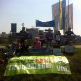 VGT-Demo vor dem Schlachthof Hollabrunn