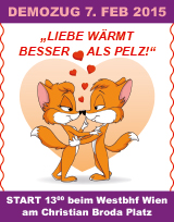 Einladung: Pelz-Demozug Wien 7. Februar