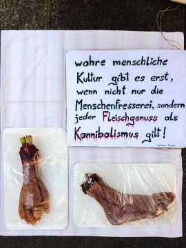 Aktion gegen Fleischkonsum 2
