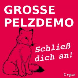 Pelzdemo-Flyer