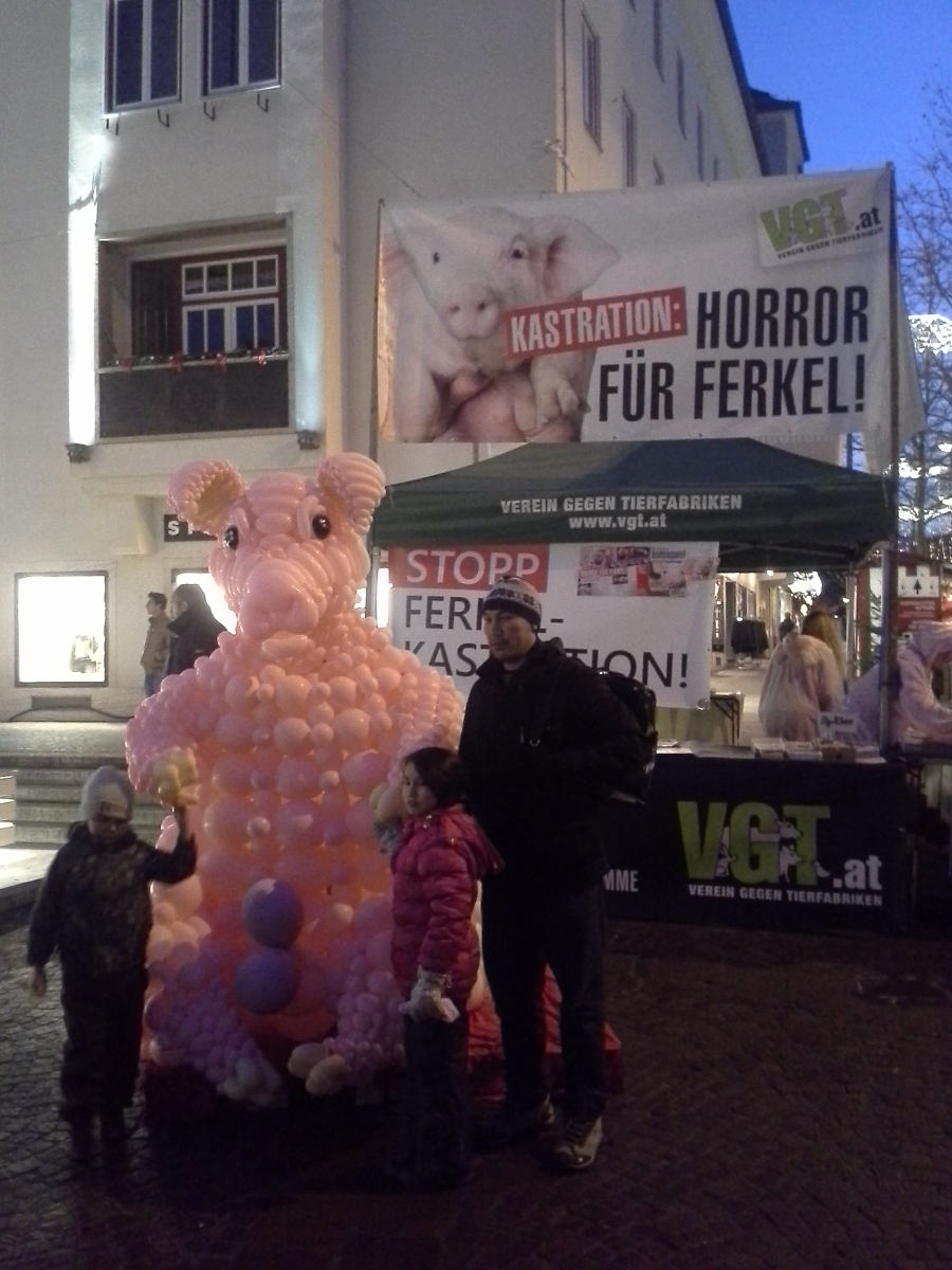 Aktion gegen betäubungslose Ferkelkastration 3