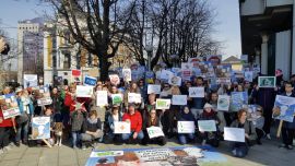 Demogruppe am Start in Wien