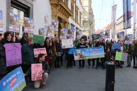 Demogruppe in Graz
