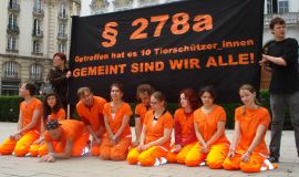 Kundgebung gegen den Missbrauch des Paragraphen 278a StGB