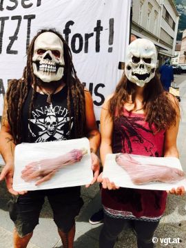 Fleischtassen-Demo