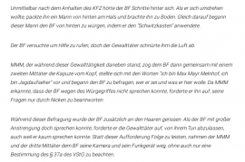 Auszug aus der Maßnahmenbeschwerde