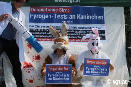 Aktion gegen Tierversuche