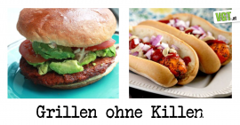 Burger und Hot Dog vegan