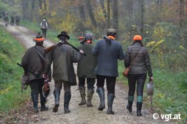 Jäger nach der Jagd