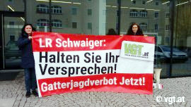 Aktivist_innen gegen Gatterjagd