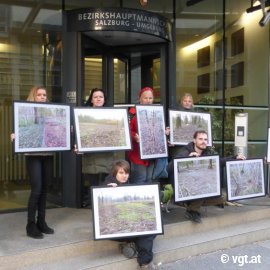 Protest vor der BH