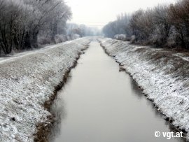 Leergefegter Fluss