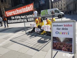 Osteraktion mit Schild