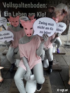 Aktivist_innen bei der Aktion