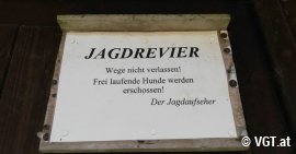 Drohung auf Tafel