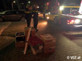 Material auf Straße