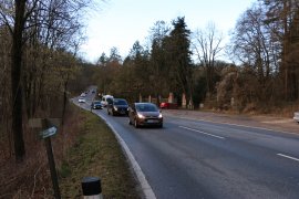 Amundsenstraße zur Stoßzeit