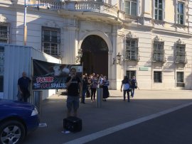 Demo vor dem Ministerrat