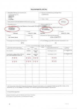 Transportdokument Aserbaidschan