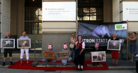 Aktion vor dem Landwirtschaftsministerium 1