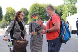 Bundesministerin für Justiz Dr.  Zadić und Nationalratsabgeordnete Maurer BA mit VGT Obmann DDr. Balluch