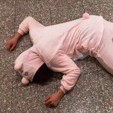Schweine „Die-In“ Flashmob