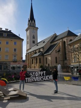 Protestdemo in Villach