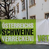 Heute fand die 600. Demonstration gegen die Schweinehaltung auf Vollspaltenboden statt