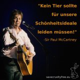 Sir Paul McCartney ruft zur Unterstützung der EU-Bürger:innen Initiative gegen Tierversuche auf