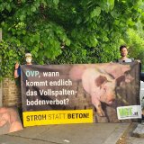 Protest bei Vorstellung des neuen Landwirtschaftsministers Totschnig