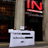 VGT-Protest gegen SPAR-SLAPP Klage und erlassene EV, die jede Kritik verunmöglicht