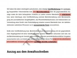 Anwaltsschreiben
